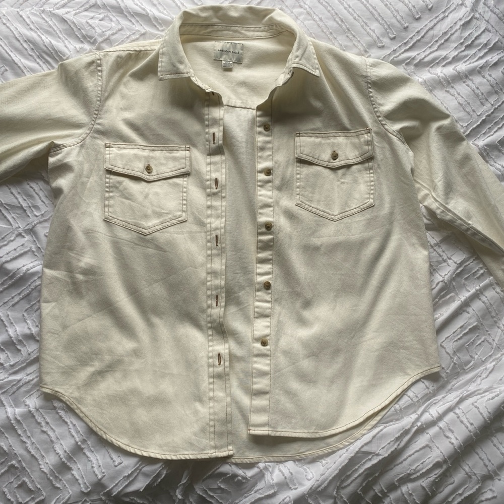 Cream Button-Up Shirt